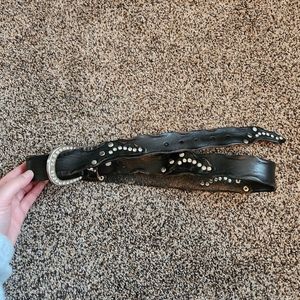 Black belt from buckle